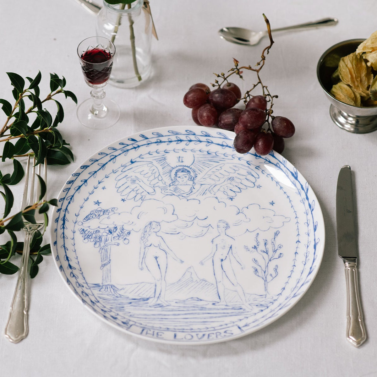 The Lovers Tarot Dinner Plate