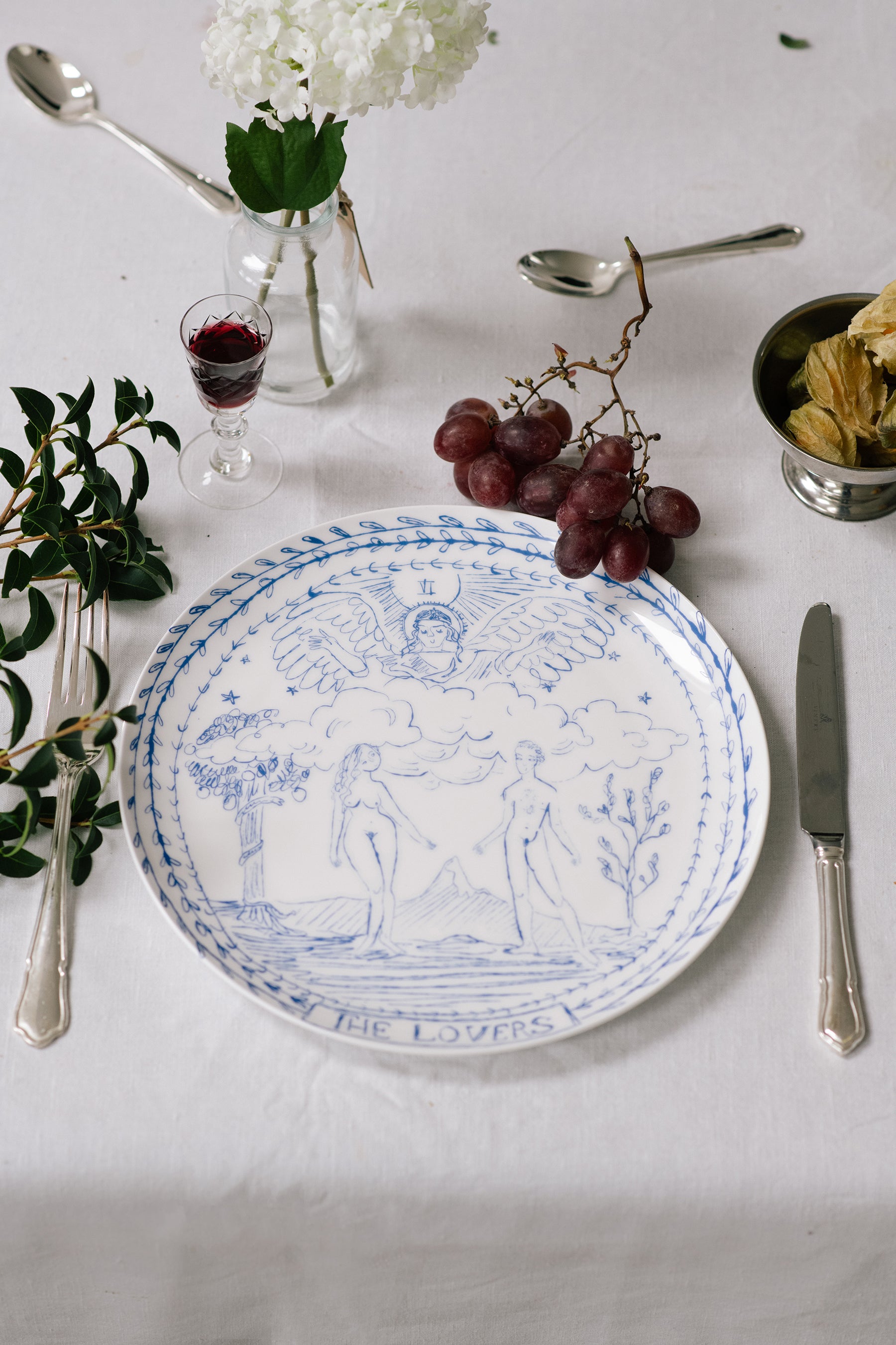The Lovers Tarot Dinner Plate