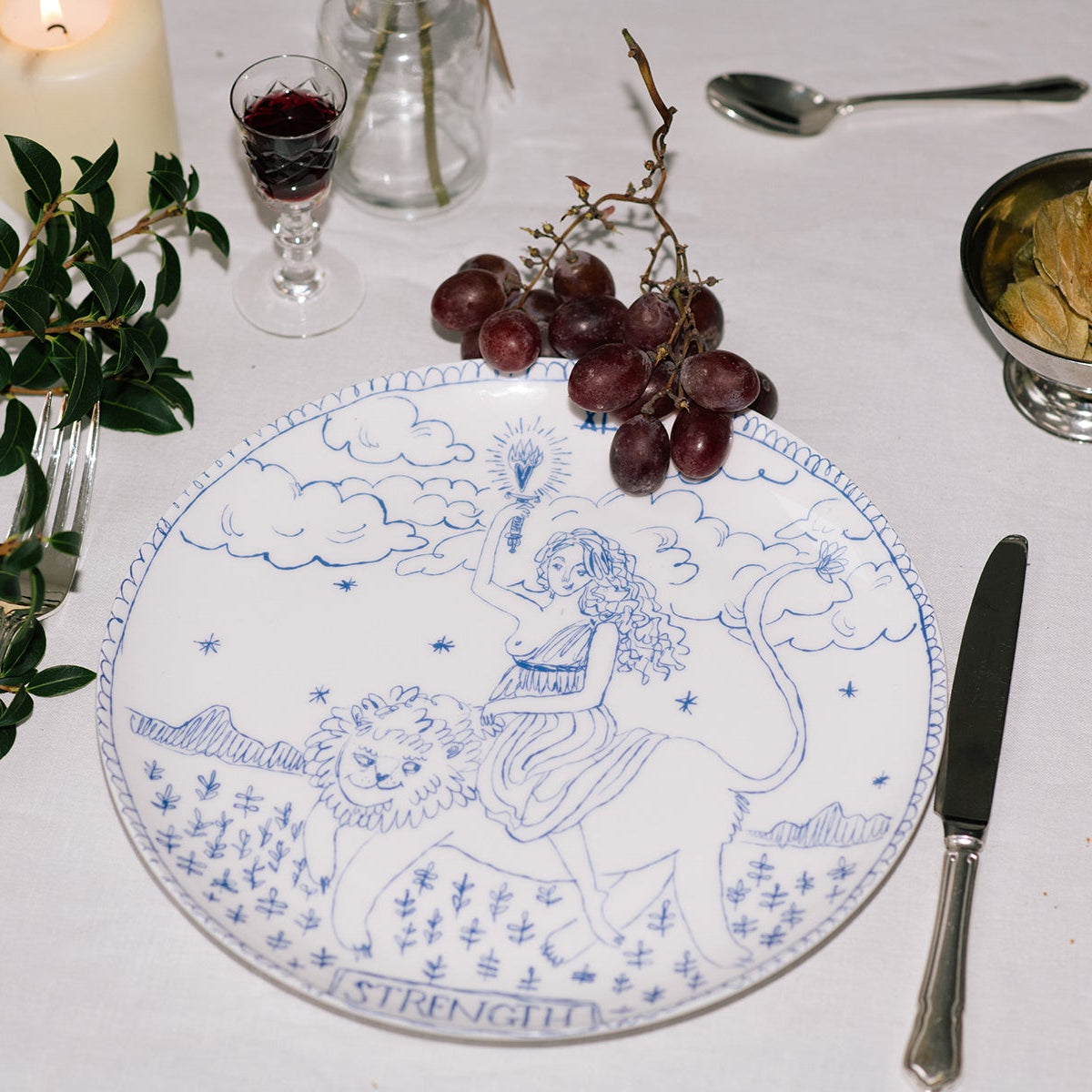 Strength Tarot Dinner Plate