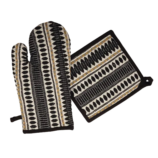 Etoie Oven Mitts & Pot Holder, Set Of 2 - Casa Amarosa