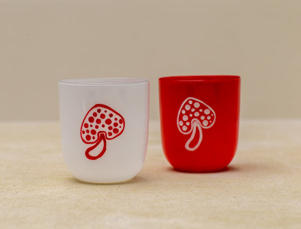 Mushroom Tumbler Cream