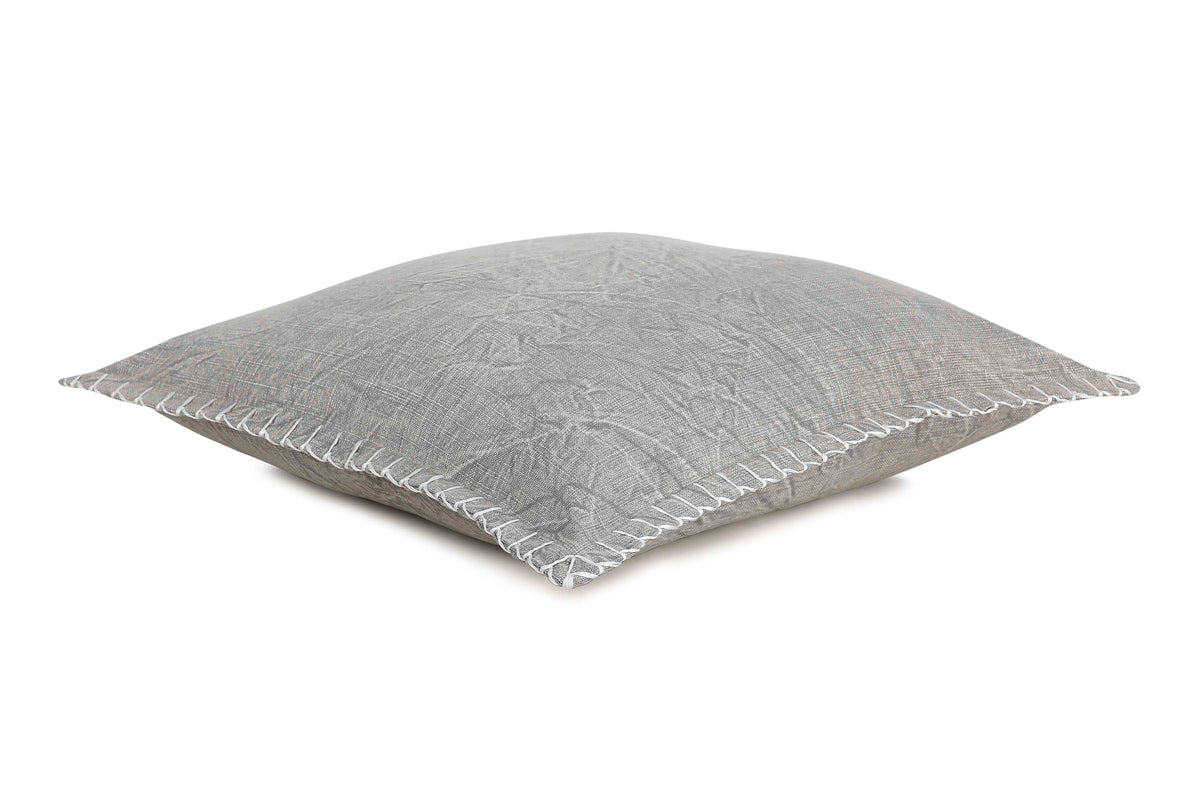 Stone Washed Throw Pillow, Grey Inch | Cushion Cover Only