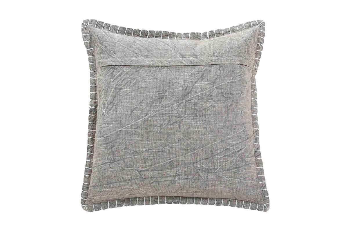 Stone Washed Throw Pillow, Grey Inch | Cushion Cover Only
