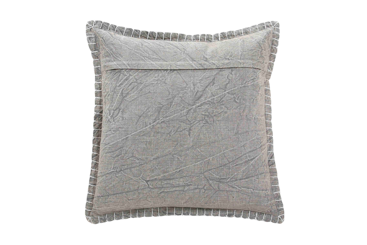 Stone Washed Throw Pillow, Grey Inch | Cushion Cover Only