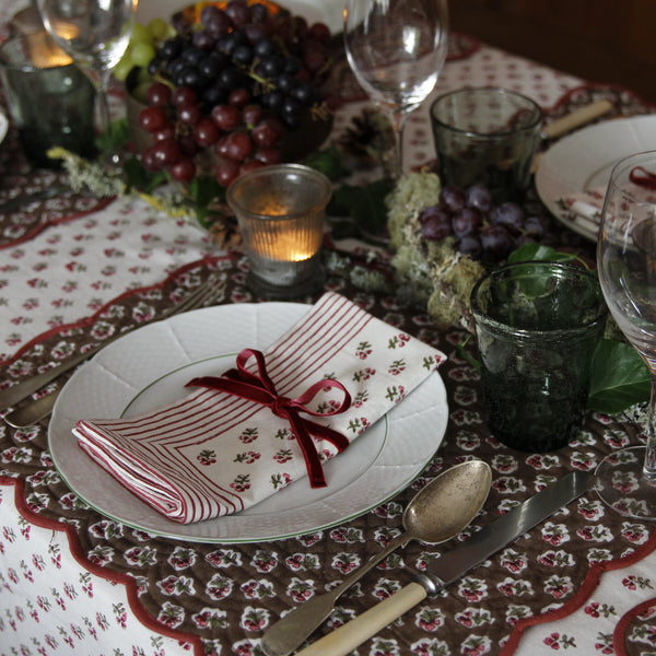 Pink Ditsy Napkin - Set of 4