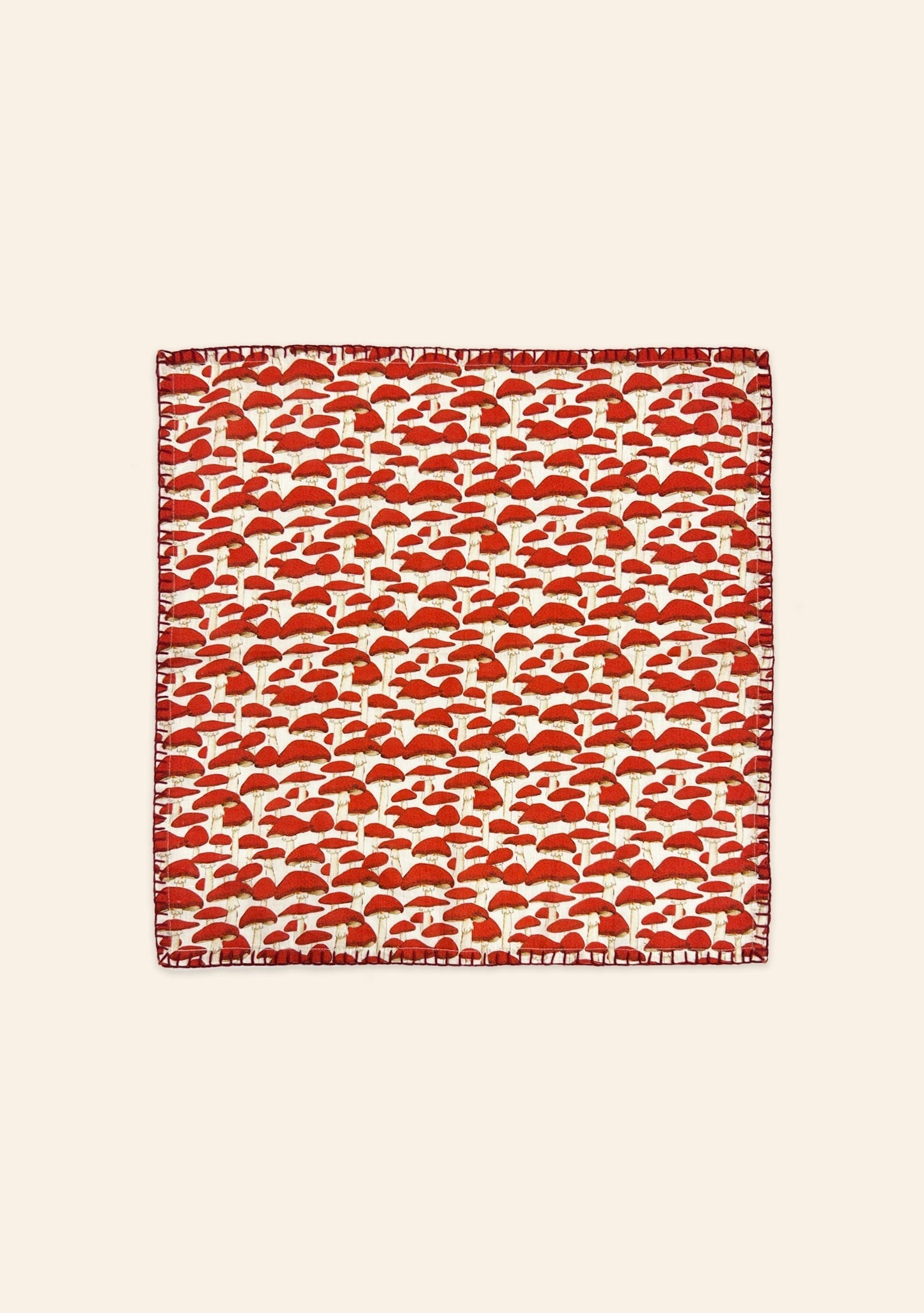 Red Mushroom Napkins | Set of Two