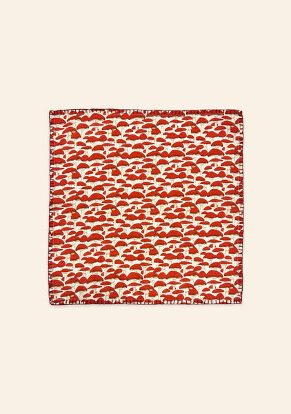Red Mushroom Napkins | Set of Two