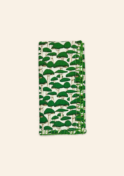 Green Mushroom Napkins | Set of Two