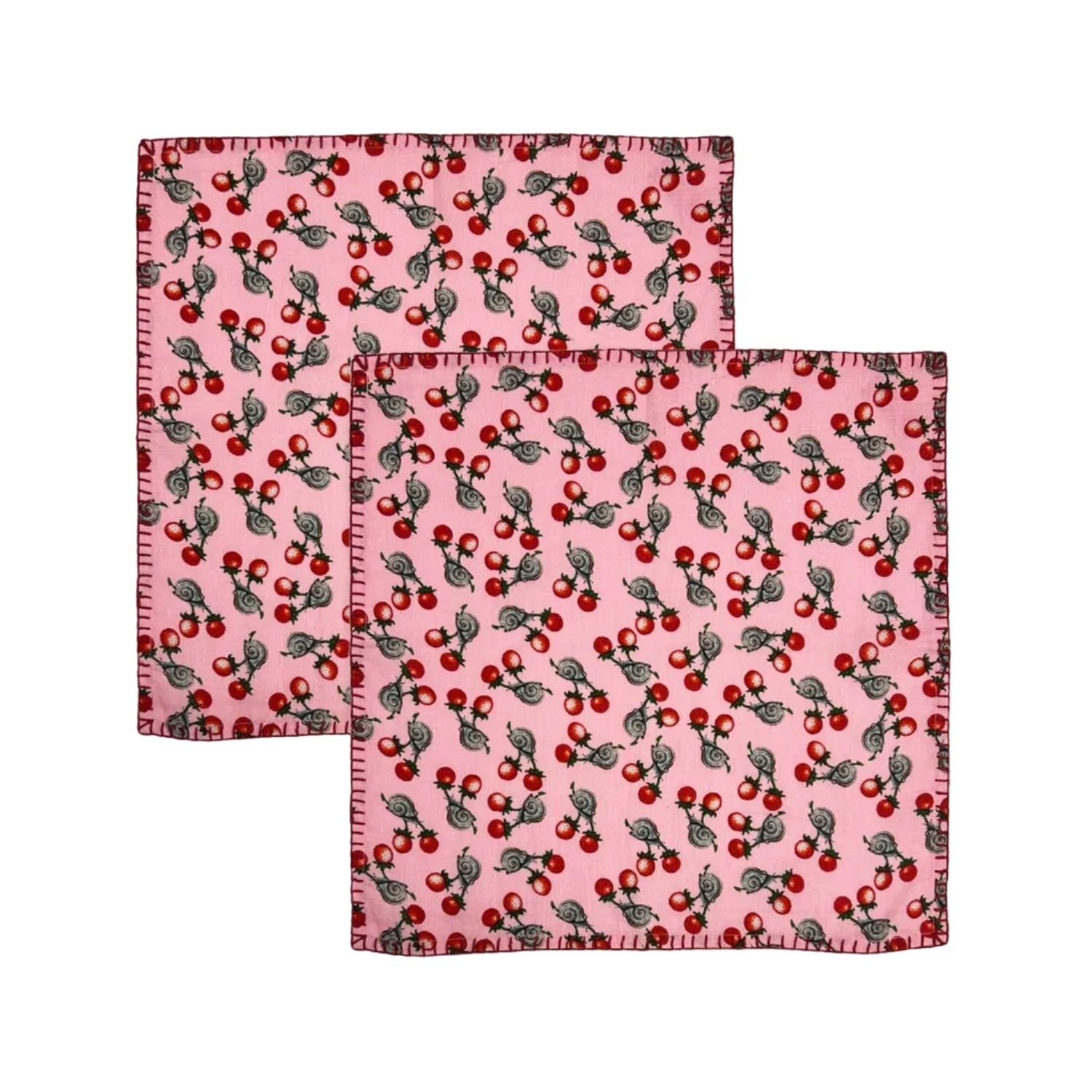 Berry Snail Candy Napkins | Set of Two