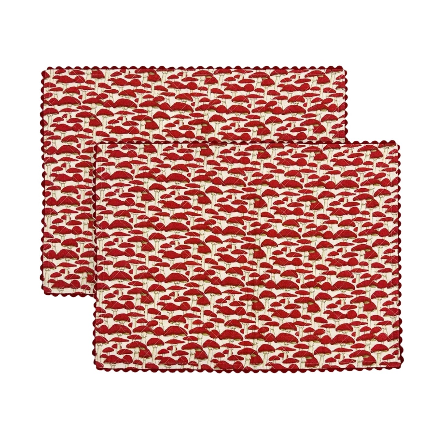 Red Mushroom Placemat | Set of Two