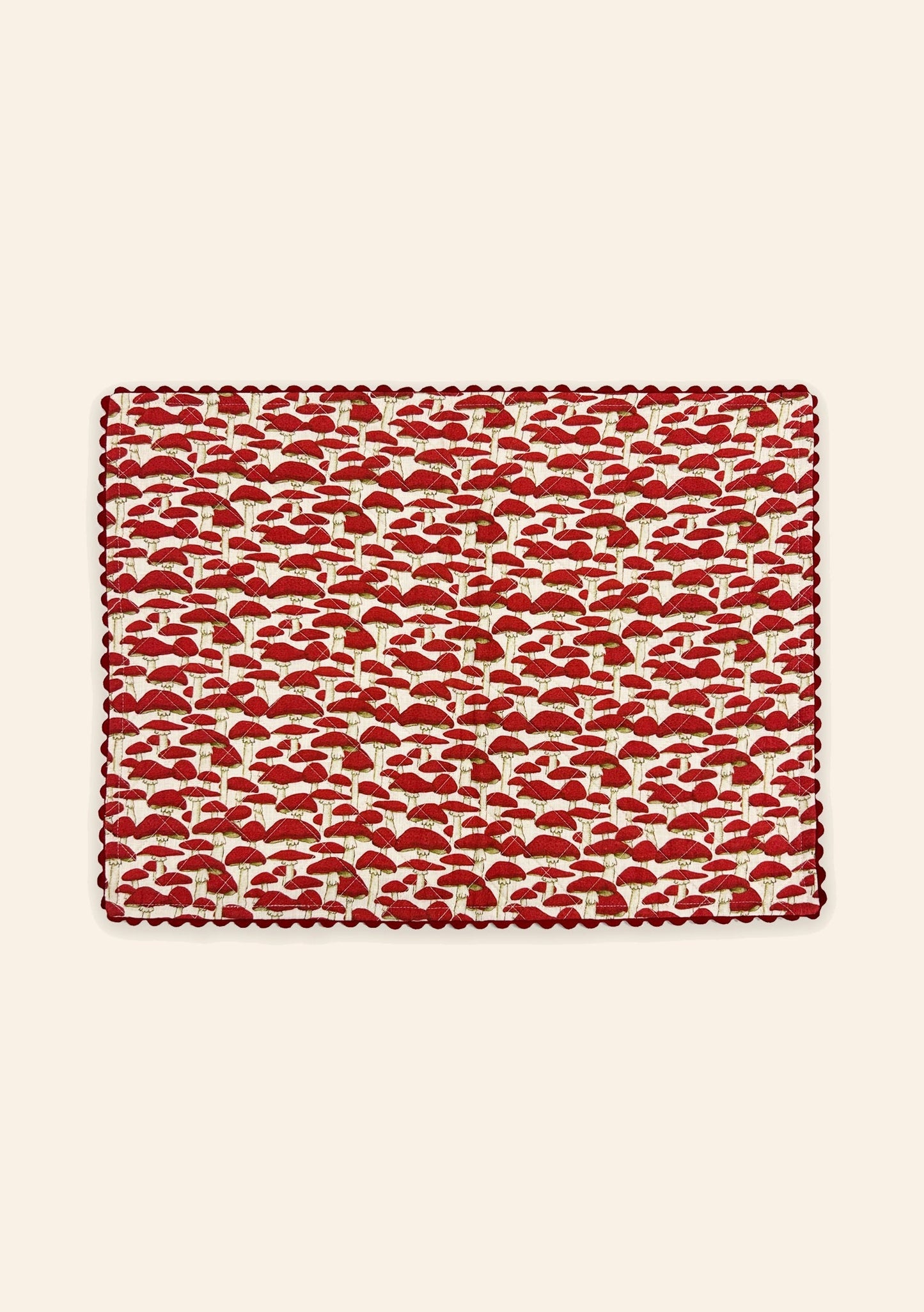 Red Mushroom Placemat | Set of Two