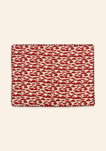 Red Mushroom Placemat | Set of Two