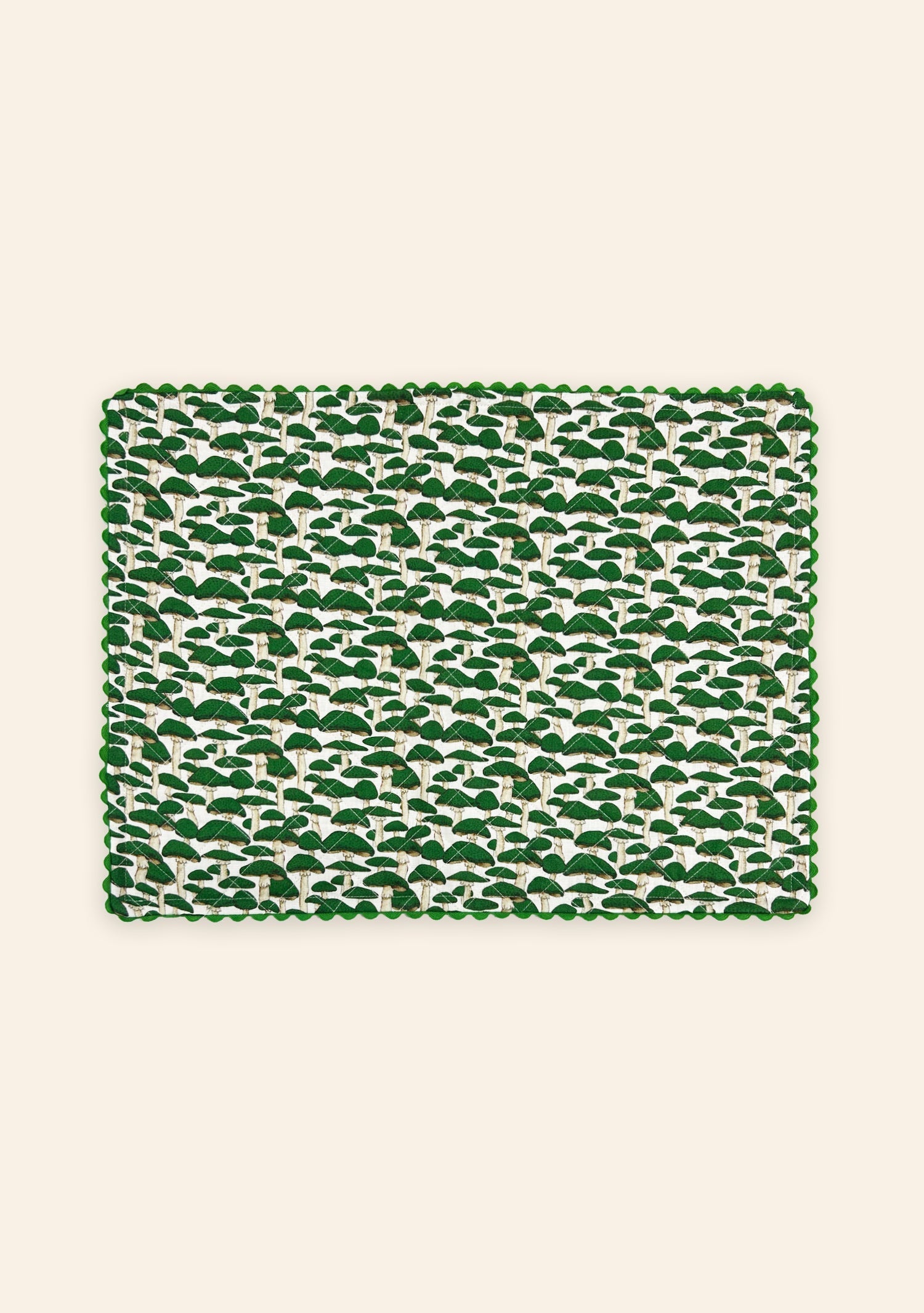 Green Mushroom Placemat | Set of Two