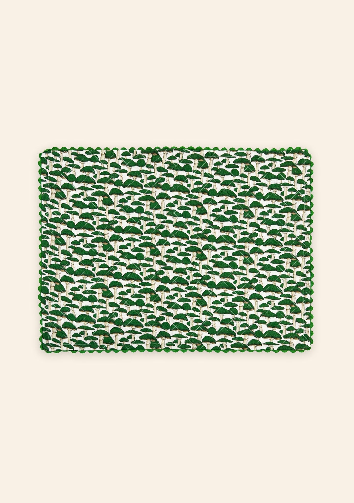 Green Mushroom Placemat | Set of Two