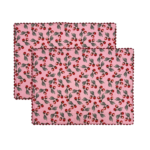 Berry Snail Candy Placemat | Set of Two