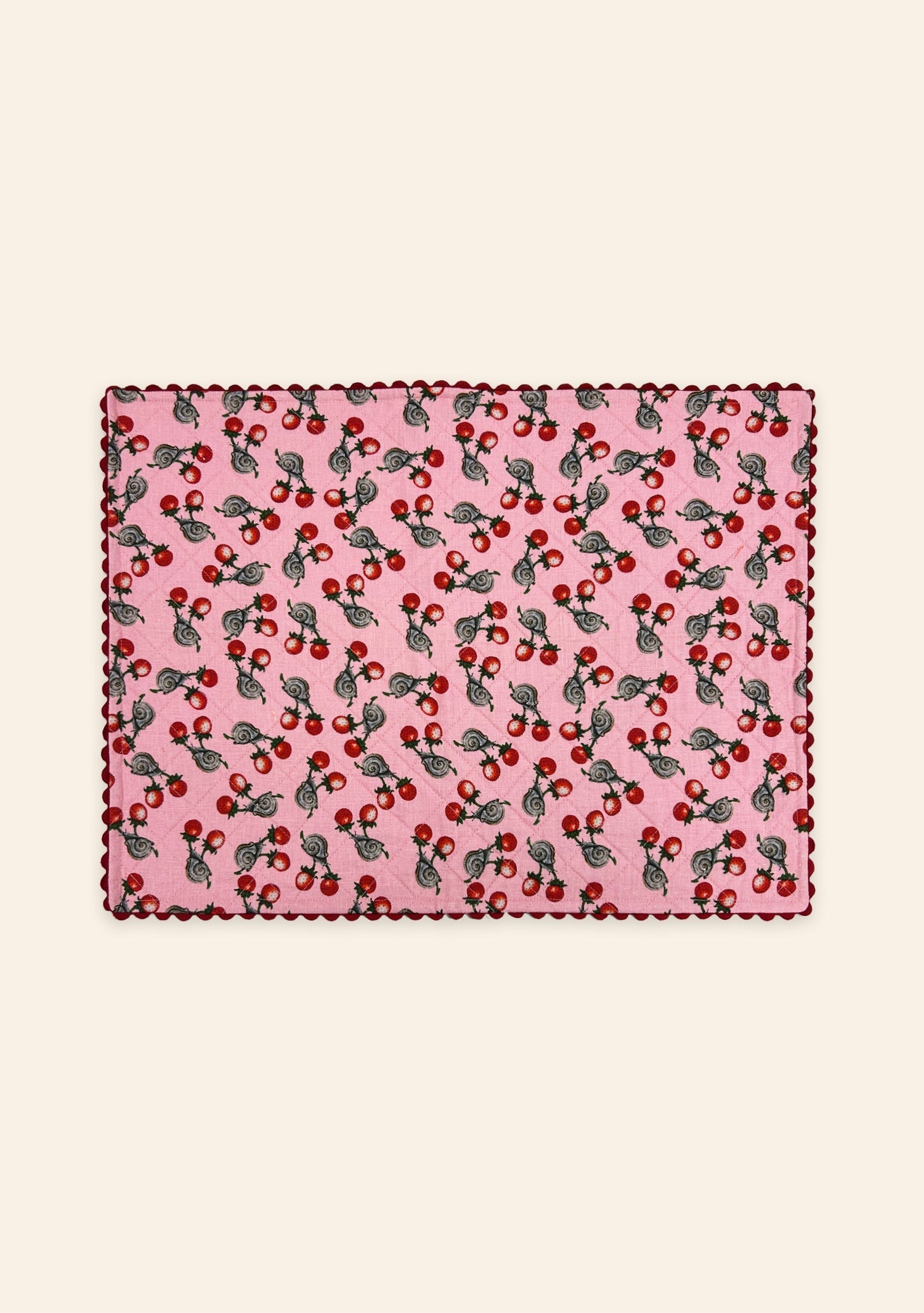 Berry Snail Candy Placemat | Set of Two