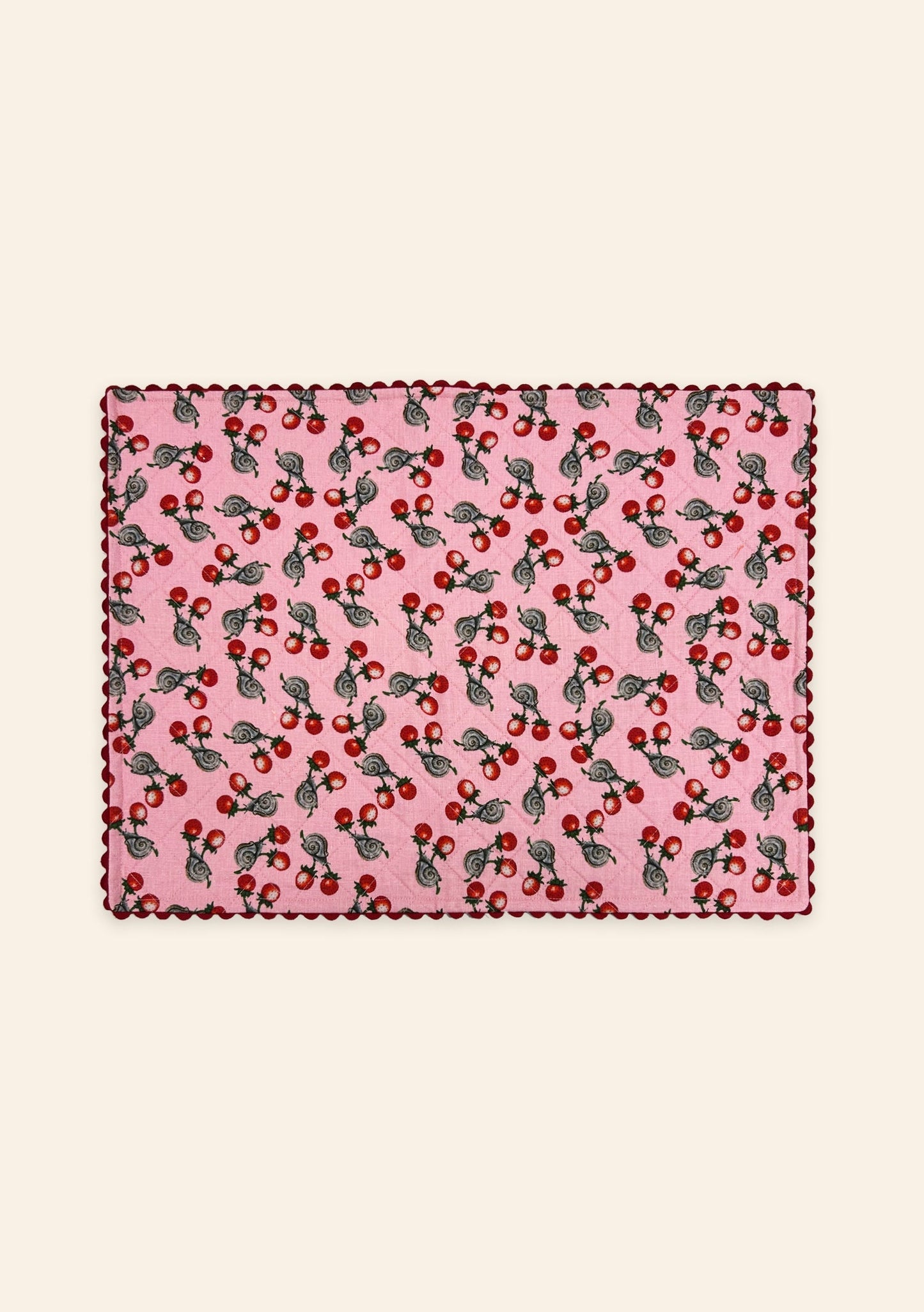 Berry Snail Candy Placemat | Set of Two
