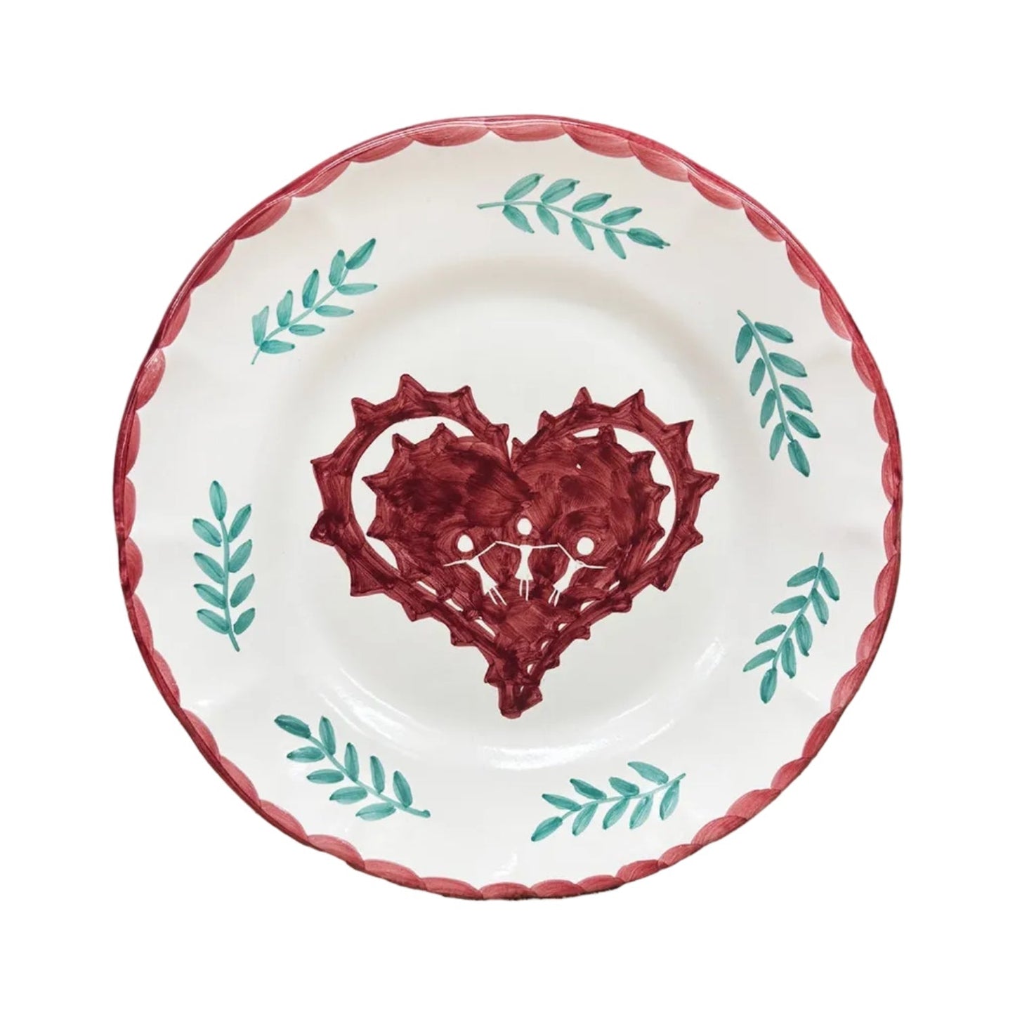 Heart Dinner Plate Set of Four