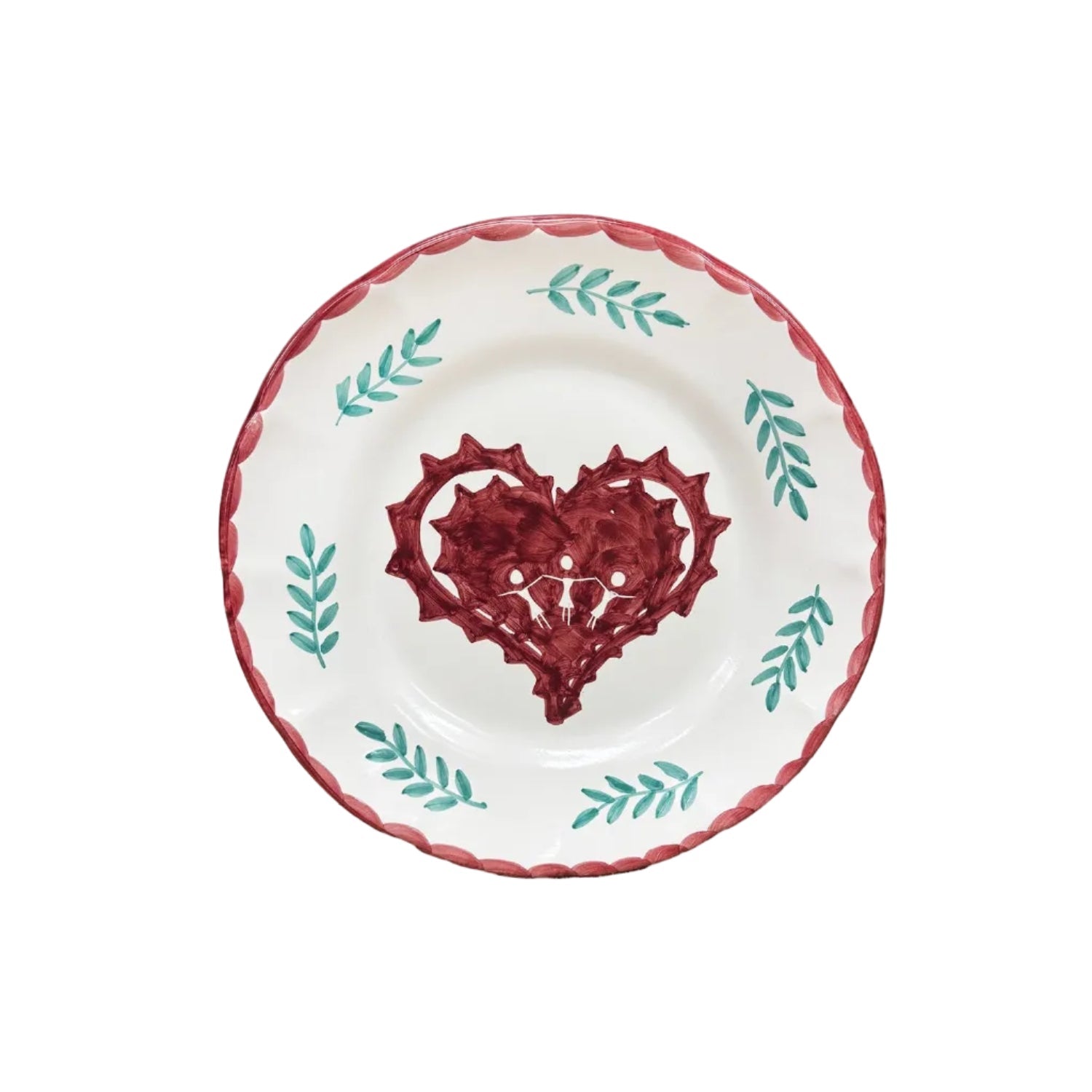Heart Side Plate Set of Four