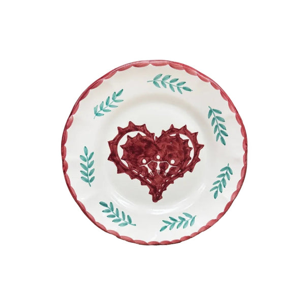 Heart Side Plate Set of Four