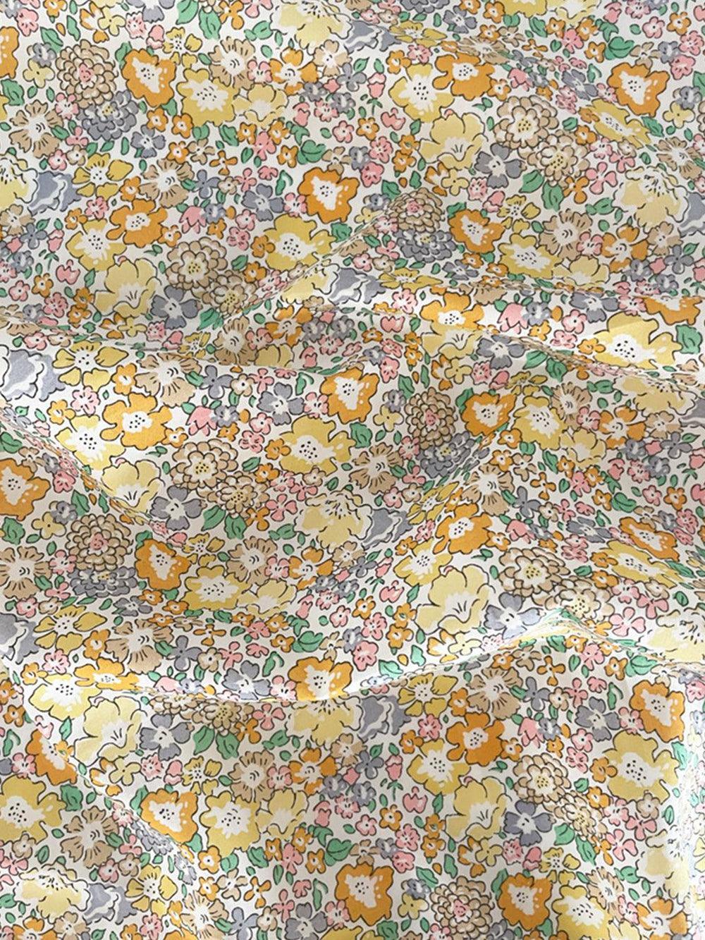 Pillowcase made with Liberty Fabric MICHELLE MUSTARD - Coco & Wolf
