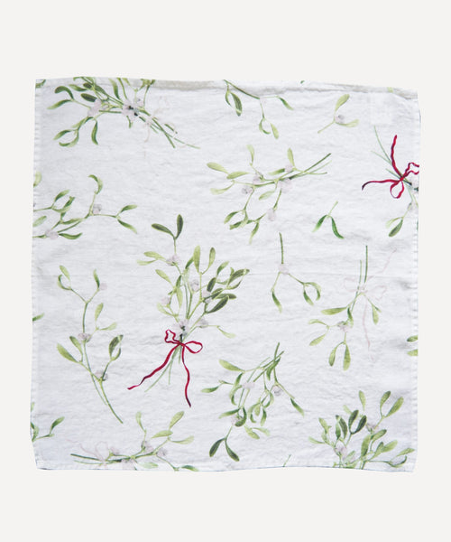 Mistletoe Linen Napkin