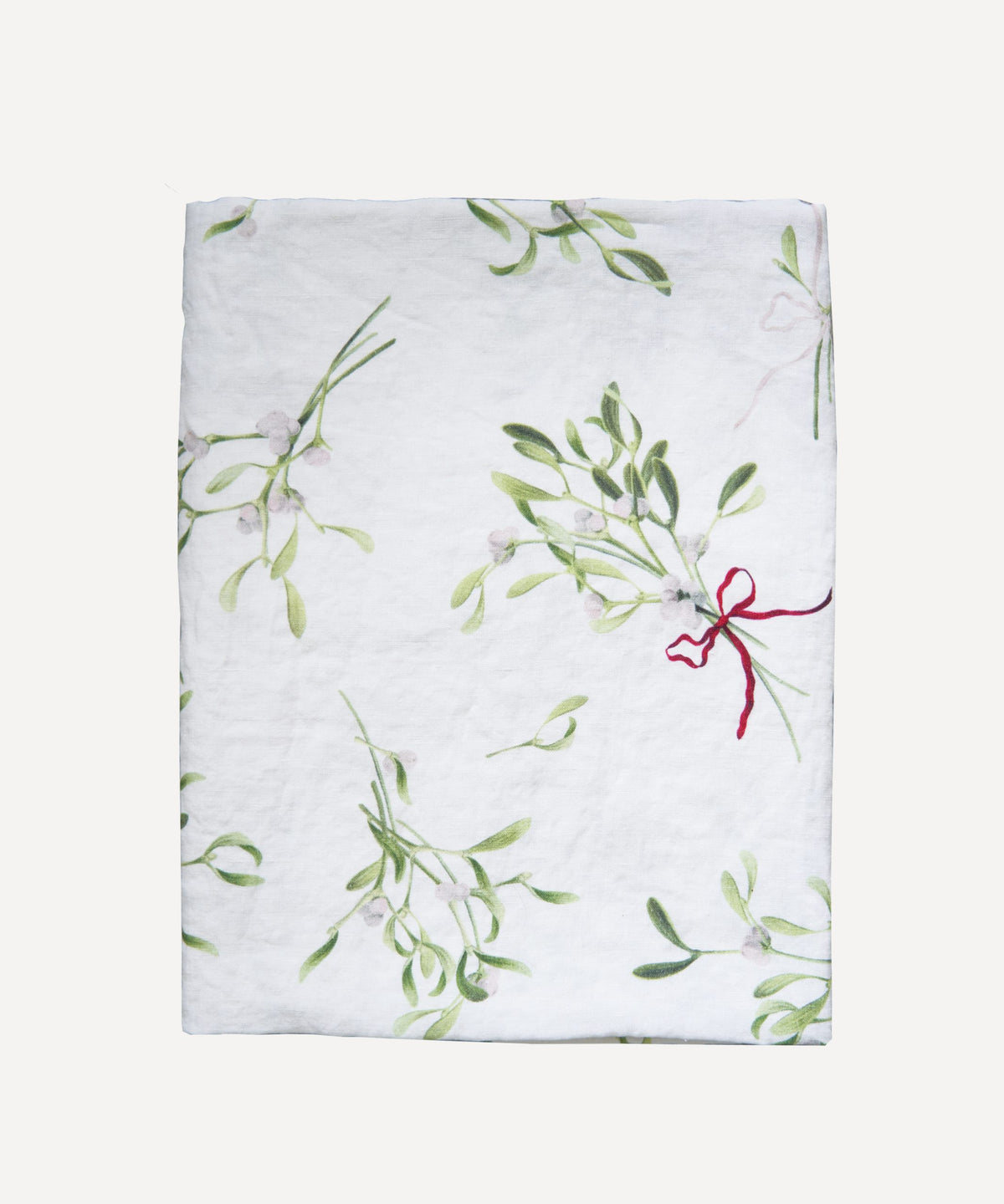 Mistletoe Linen Tablecloth