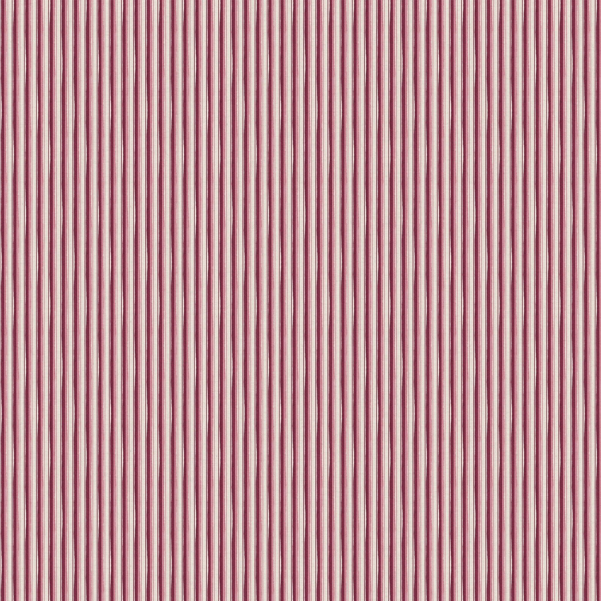 Modern Ticking Fabric -  Raspberry