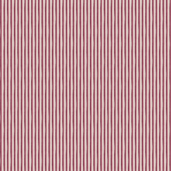 Modern Ticking Fabric -  Raspberry