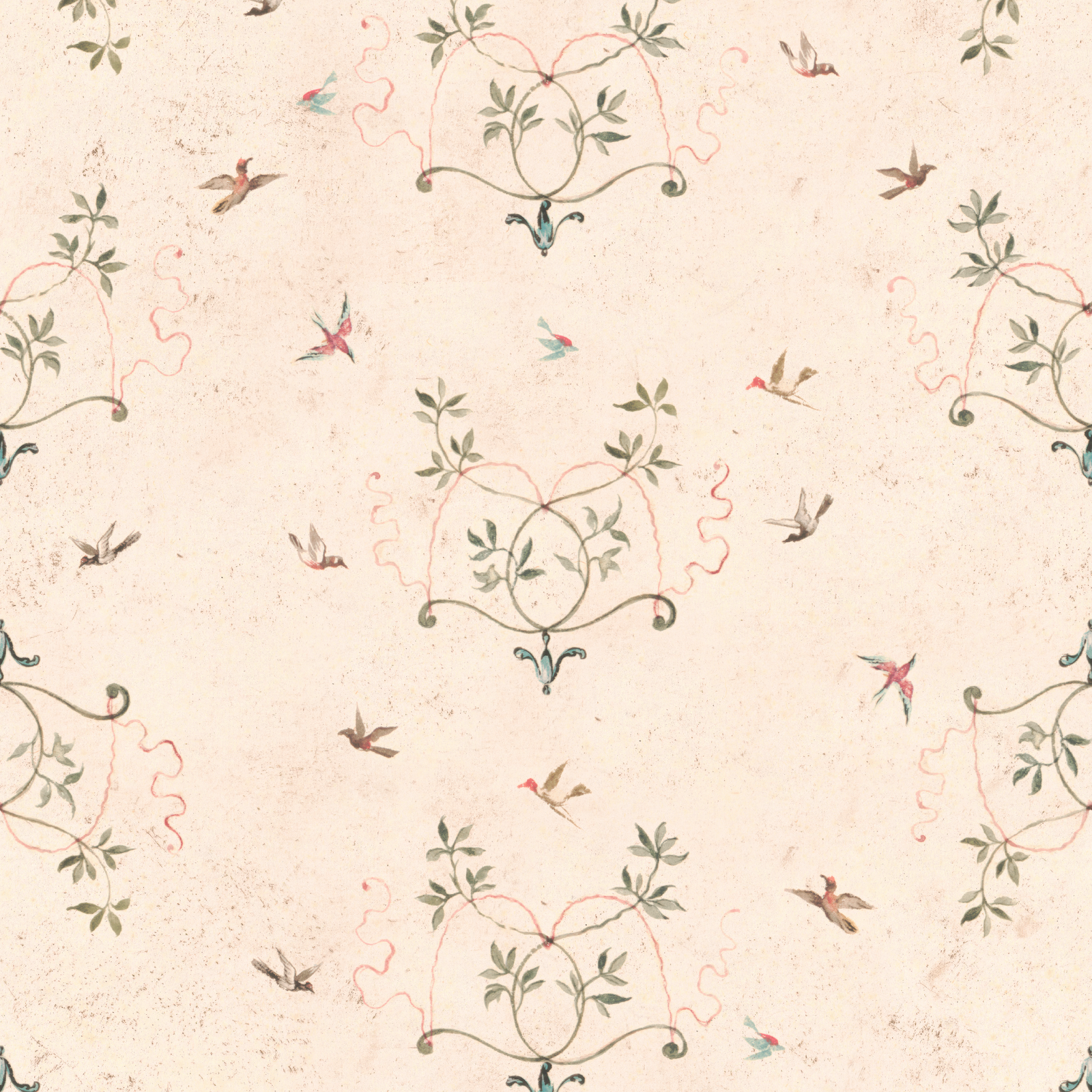 Birds at Play Wallpaper