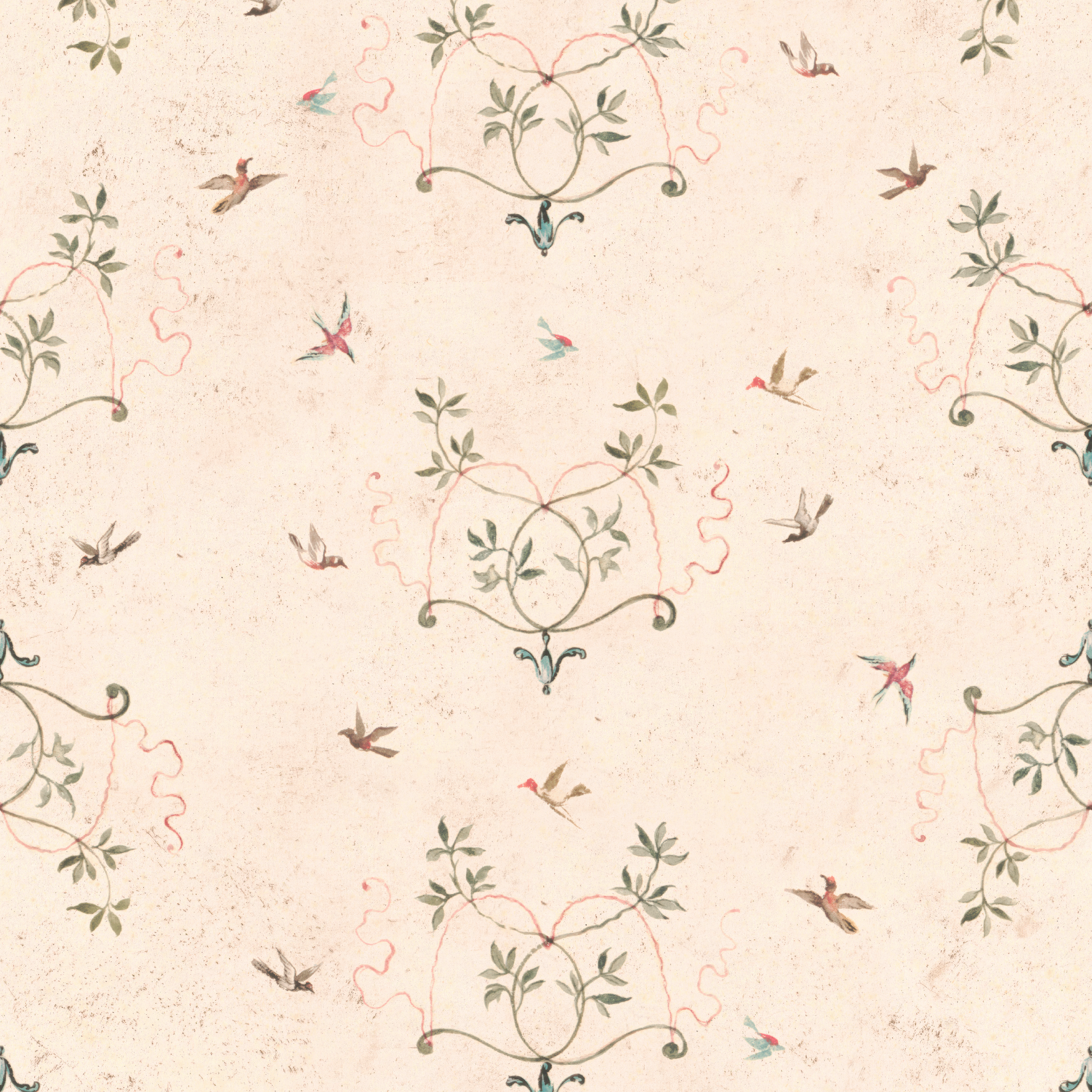 Birds at Play Wallpaper