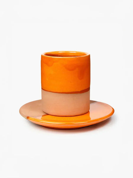 Moroccan Handmade Espresso Cup and Saucer