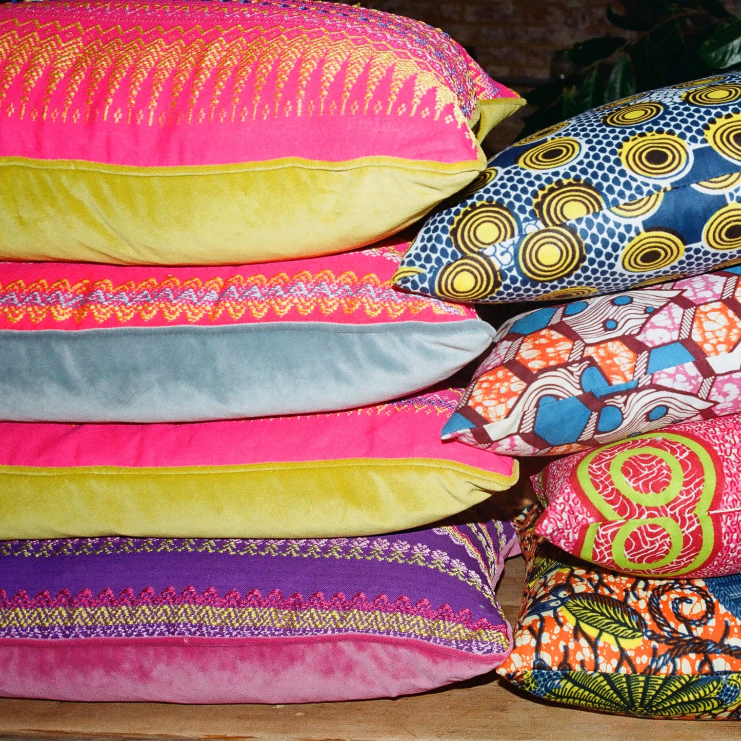 Acheik Fuchsia Cushion
