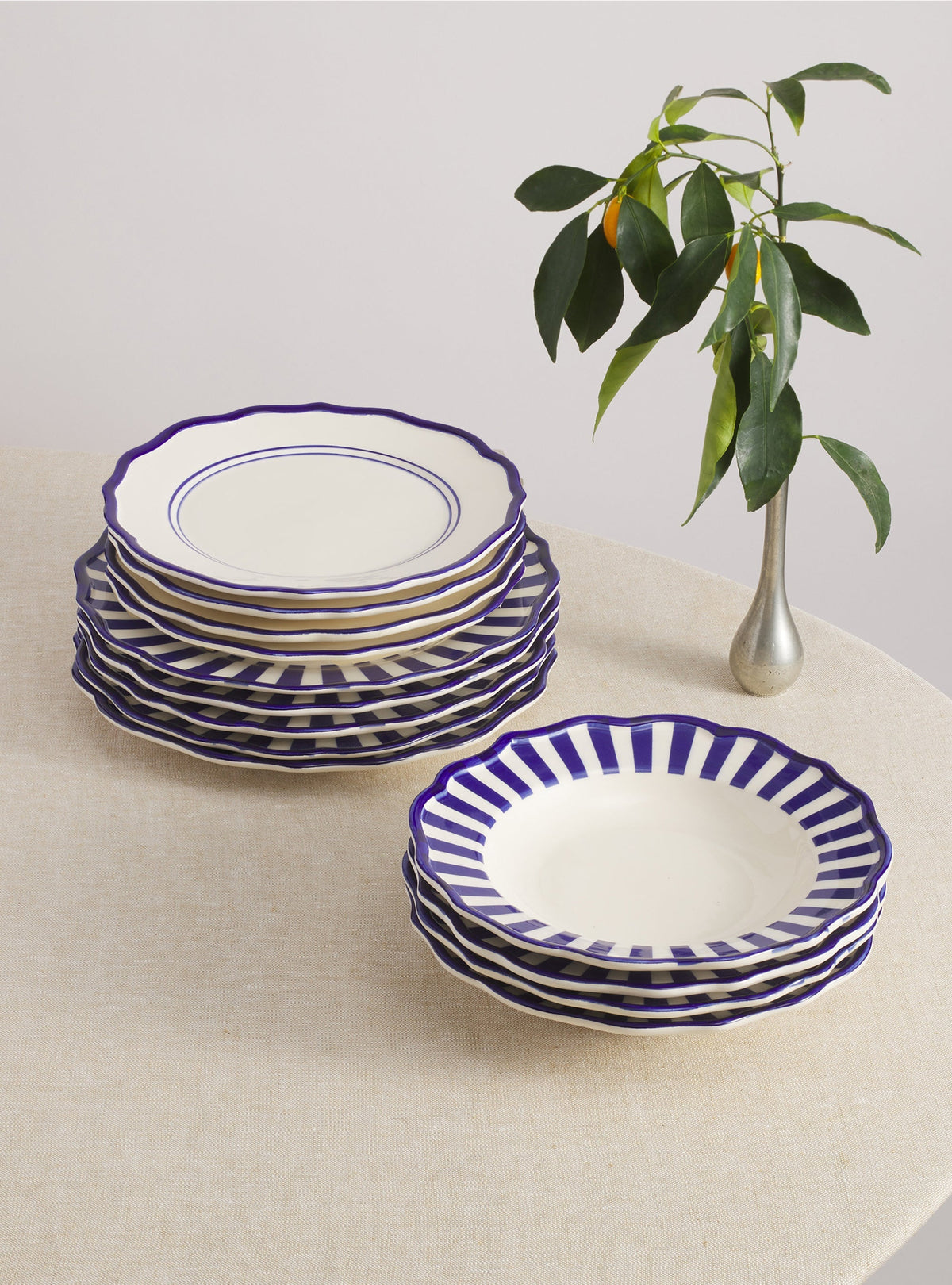 12 Piece Mixed Dinnerware Set with Pasta Bowl - RJR-