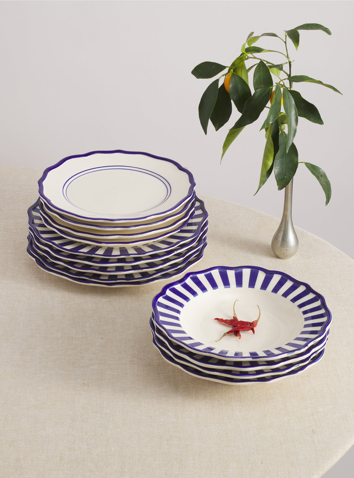 12 Piece Mixed Dinnerware Set with Pasta Bowl - RJR-