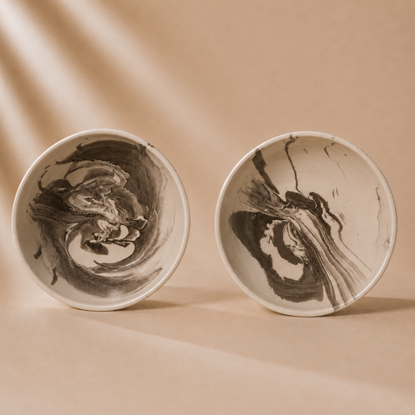 THE MARBLED BOWL, SET OF 2