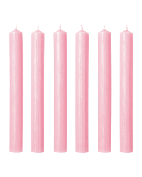 Marguerite Pink Dinner Candles