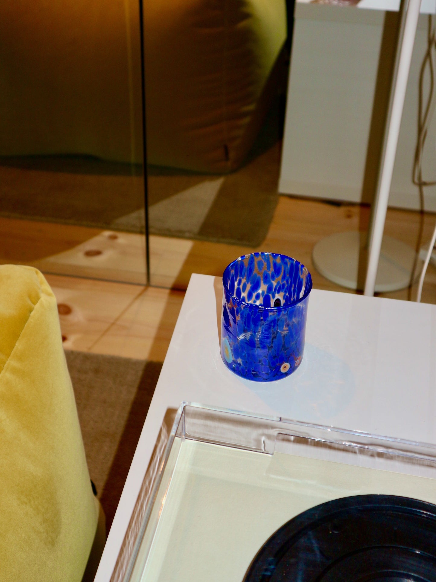 Murano Glass Tumbler, Blue