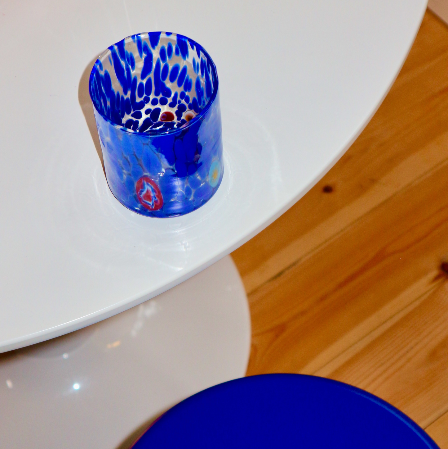 Murano Glass Tumbler, Blue