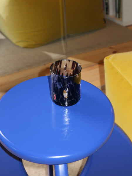 Murano Glass Tumbler, Brown Tortoiseshell