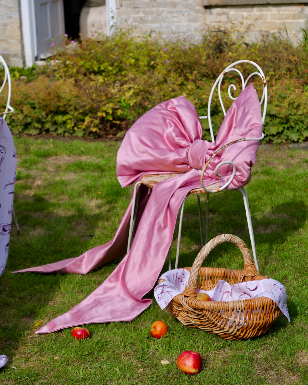 Extra-Large Pink Satin Bow