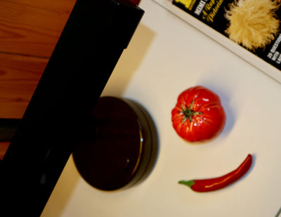 Marla Primrose Handmade Ceramic Glazed Tomato – Red
