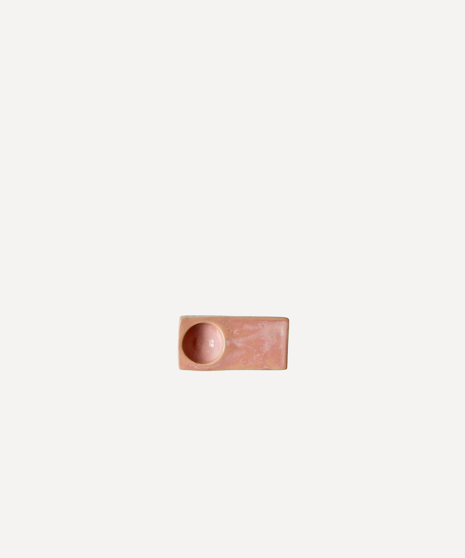Handmade Rectangular Egg Cup - Pink