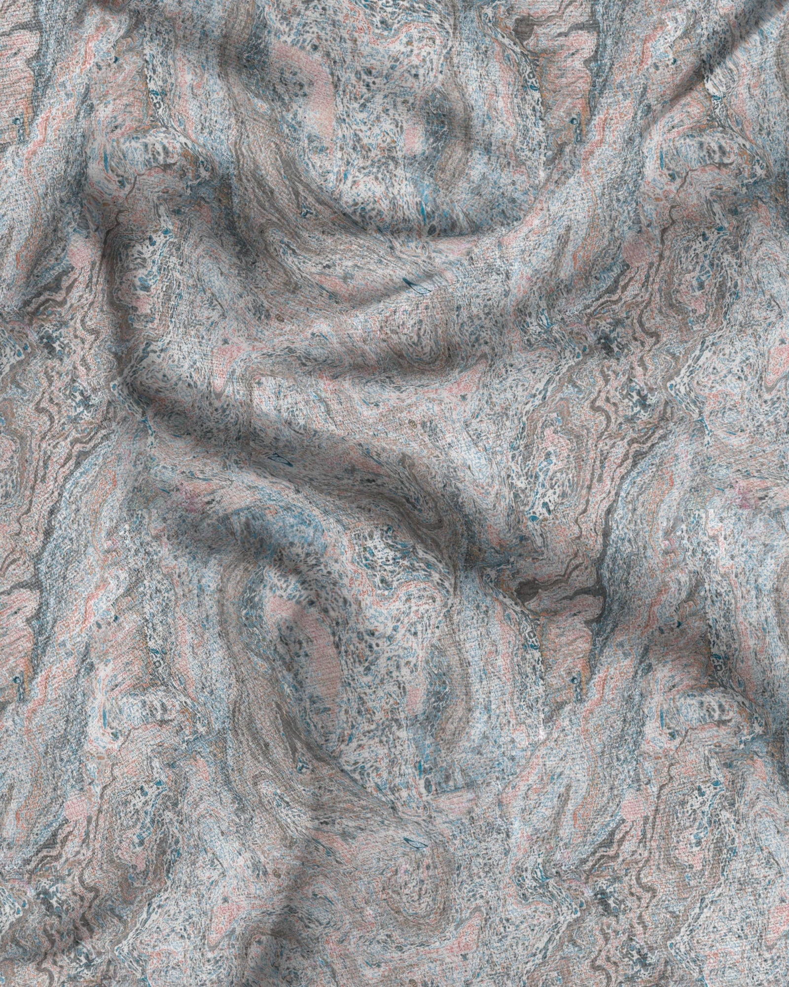 Marmari marbled upholstery fabric in blue beige
