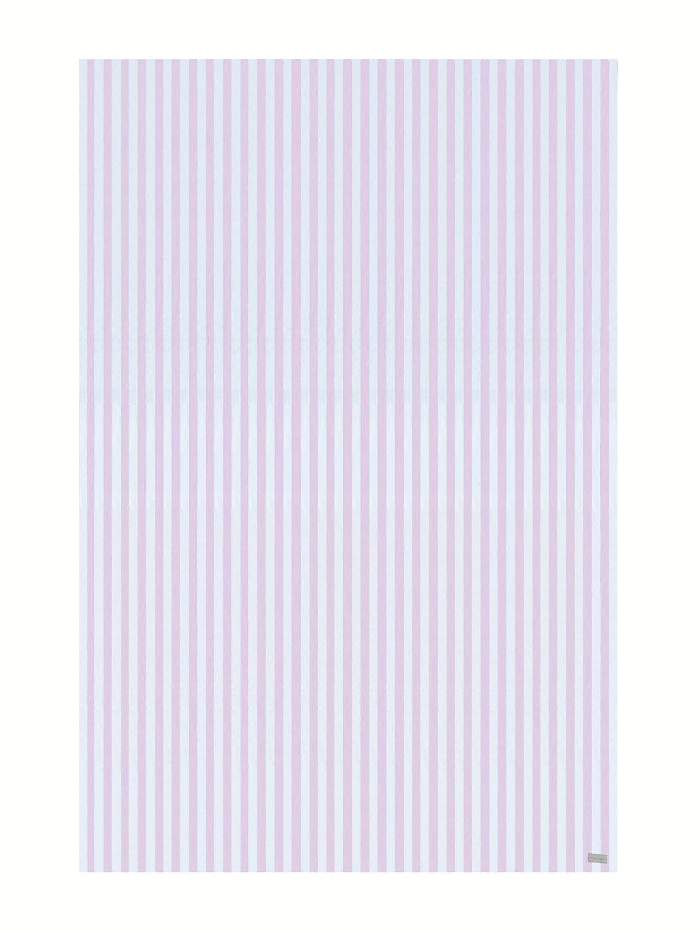 Pink and White Marshmallow Stripe Tablecloth