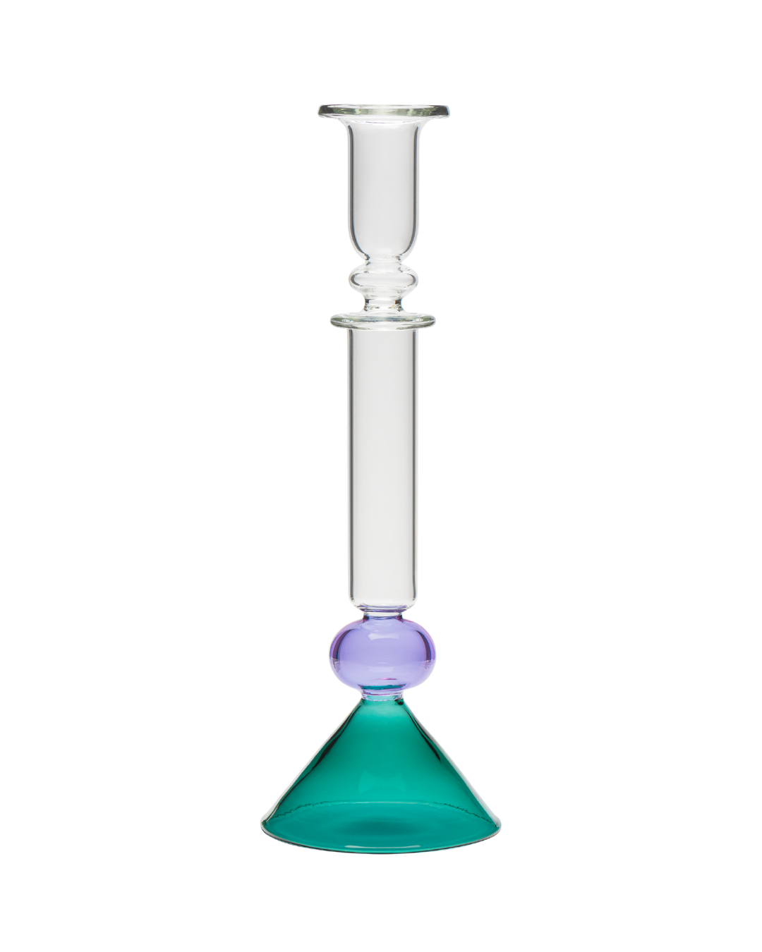 Martini Glass Candle Holder - Teal