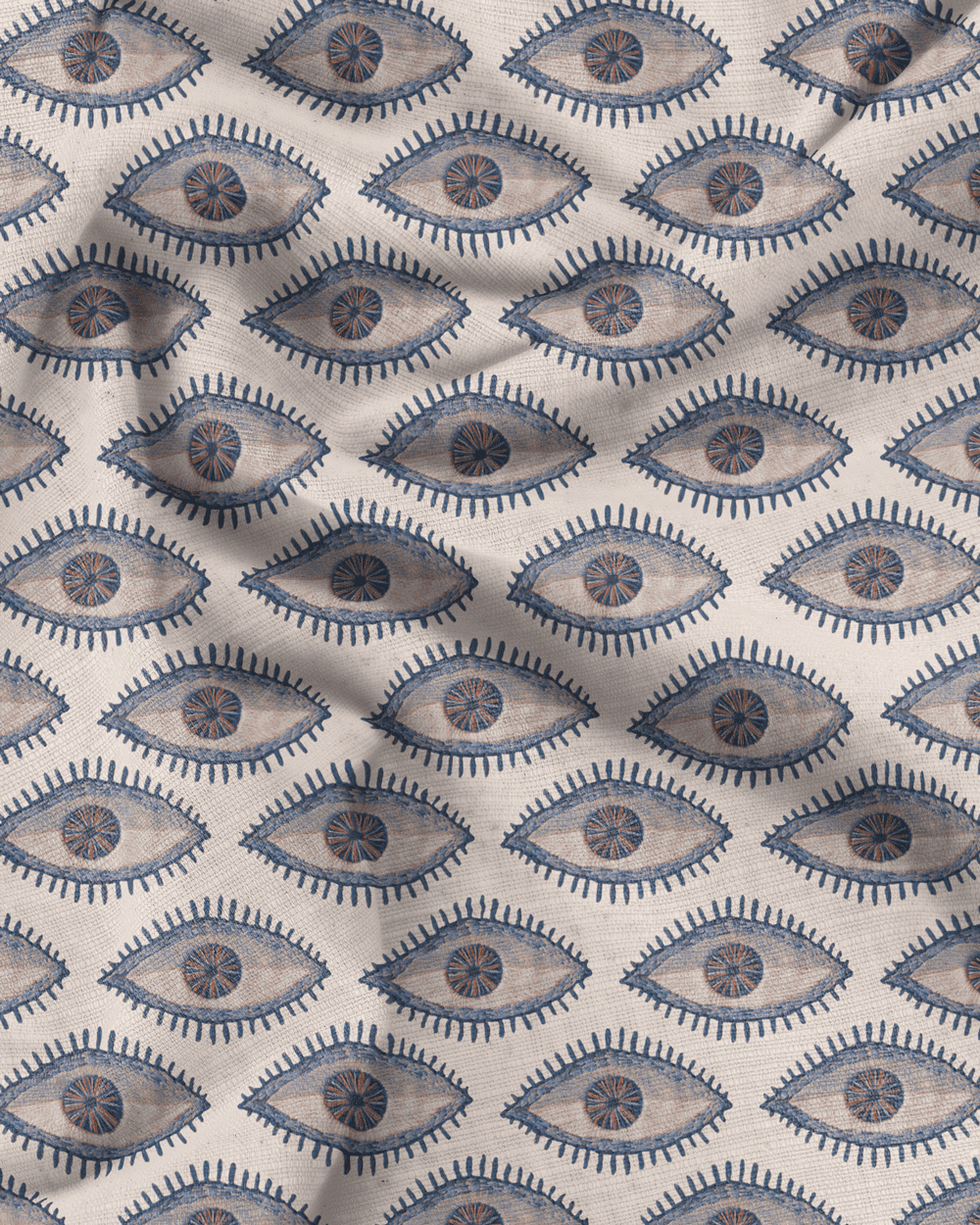 Mati-BlueBeige-Fabric