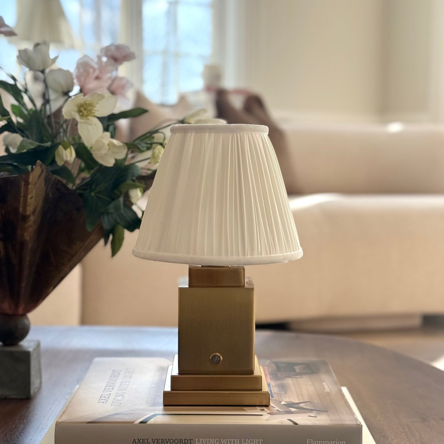 Athena Gold Rechargeable Table Lamp