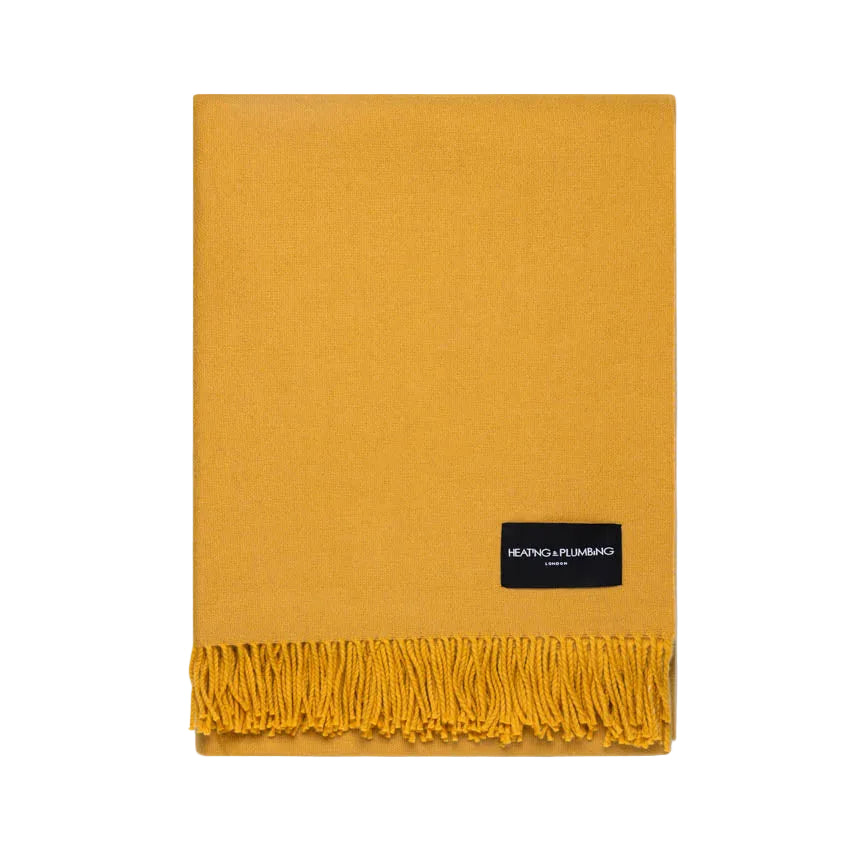 Daydreams - Merino Lambswool Throw - Sunflower Yellow