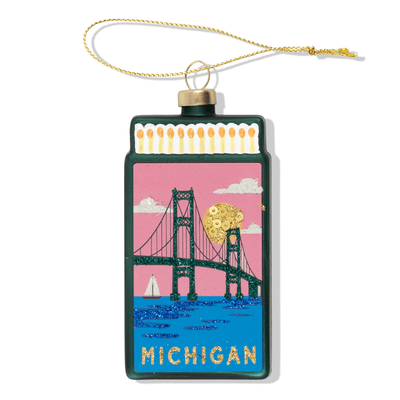 Michigan Matchbook Ornament - Furbish Studio